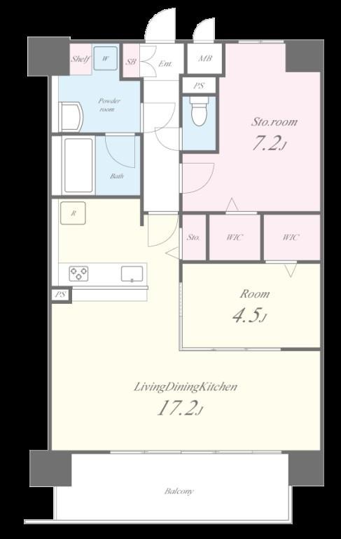 1階の間取り図