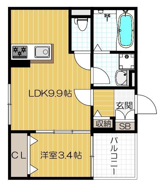 2階の間取り図
