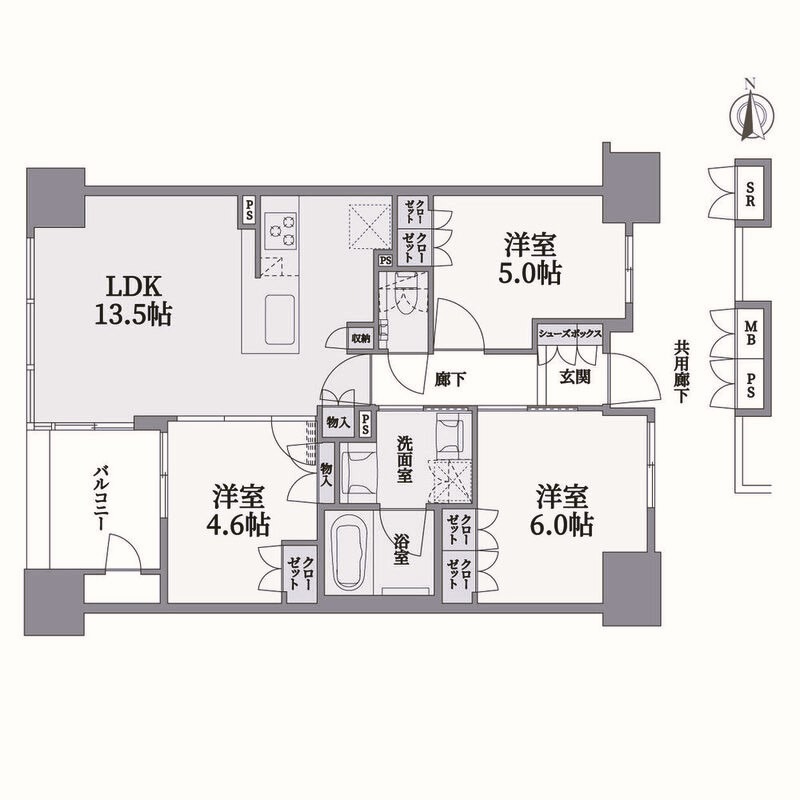 13階の間取り図