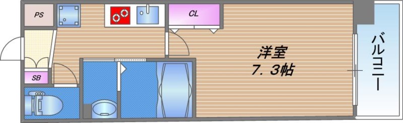 8階の間取り図
