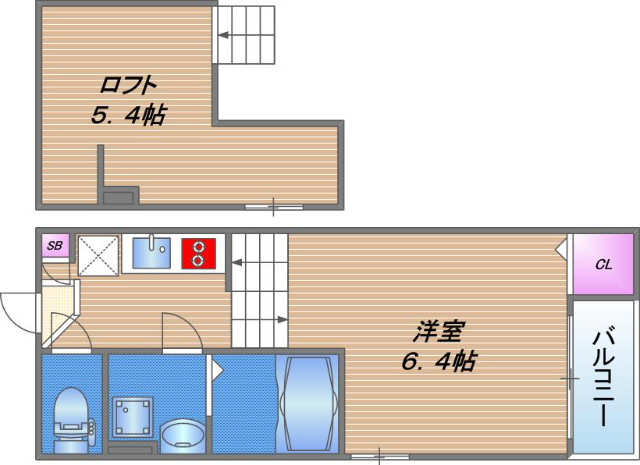 1階の間取り図