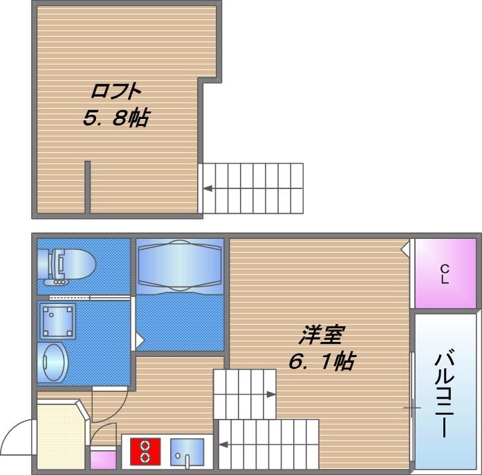 1階の間取り図
