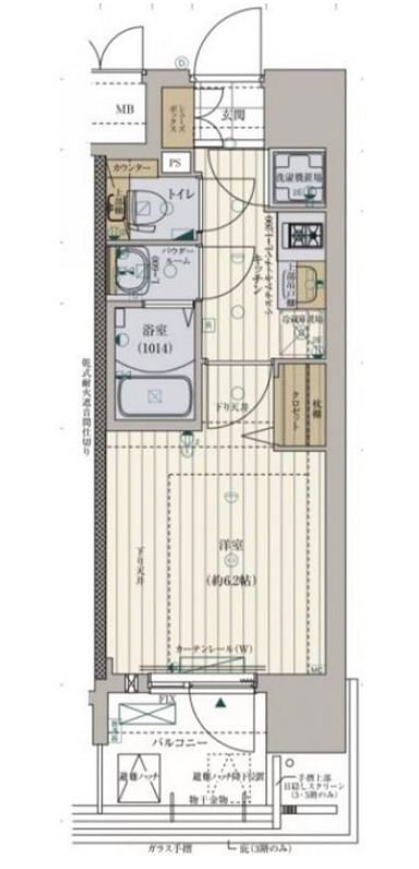 6階の間取り図