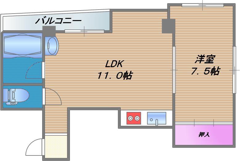 8階の間取り図