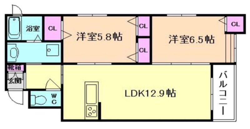 1階の間取り図