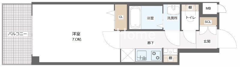 5階の間取り図