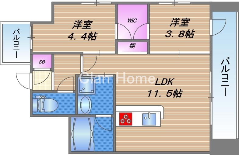 7階の間取り図