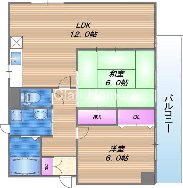 6階の間取り図