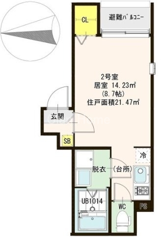 1階の間取り図