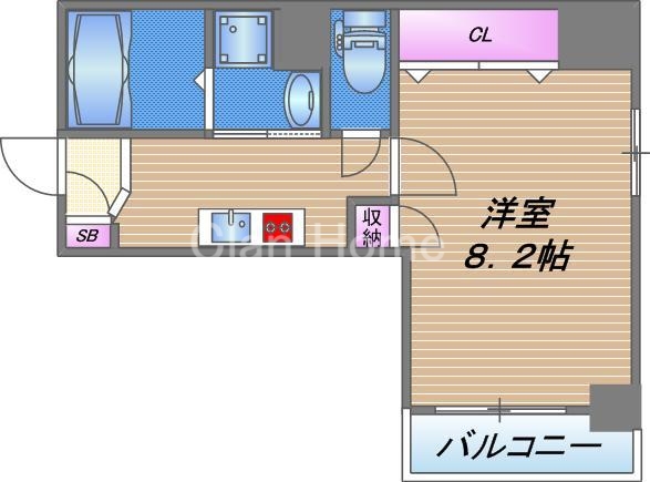 1階の間取り図
