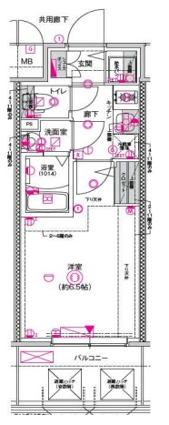 11階の間取り図