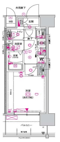 6階の間取り図