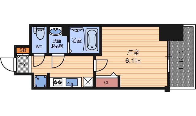 8階の間取り図