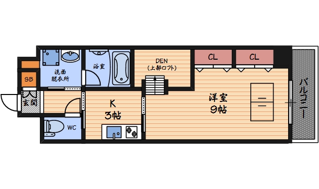 3階の間取り図