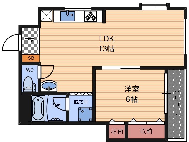 4階の間取り図