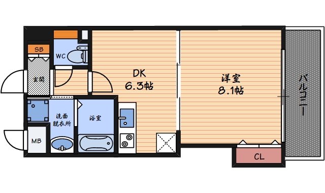 4階の間取り図