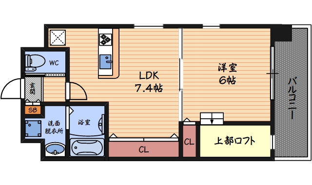 2階の間取り図