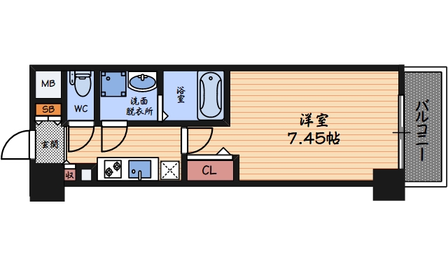 2階の間取り図