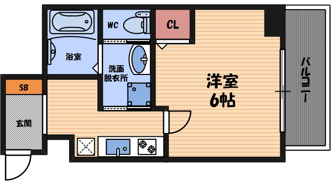 6階の間取り図