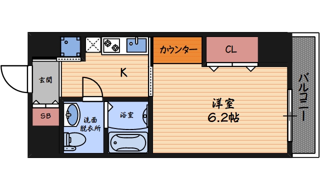 4階の間取り図