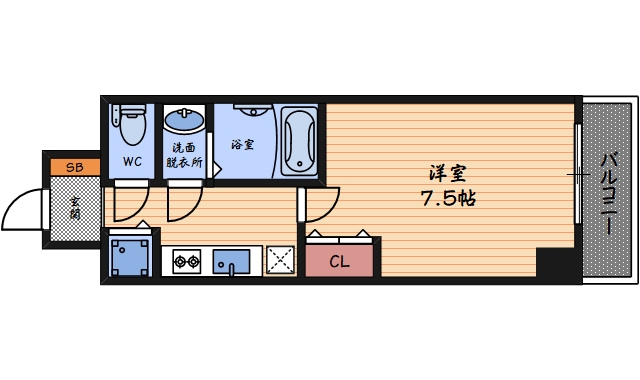 7階の間取り図