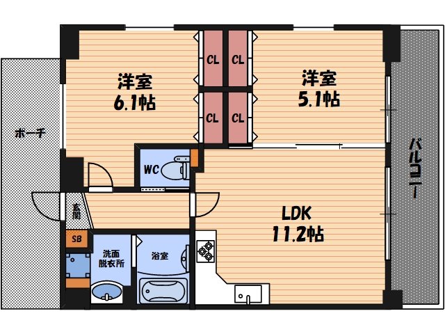 10階の間取り図