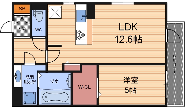 1階の間取り図