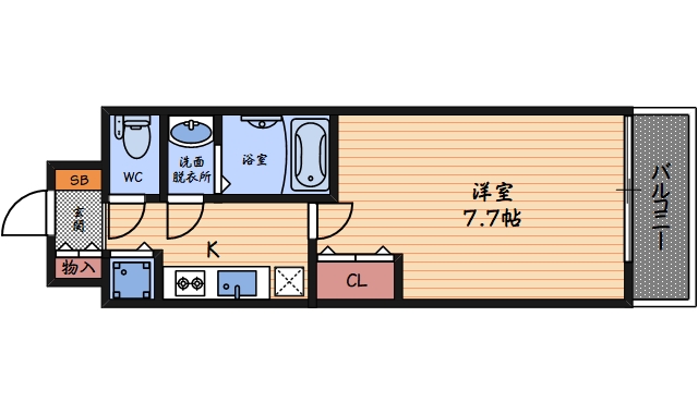 6階の間取り図