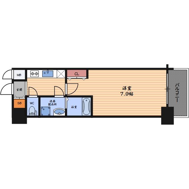 2階の間取り図