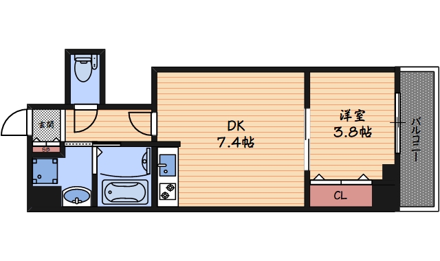 2階の間取り図