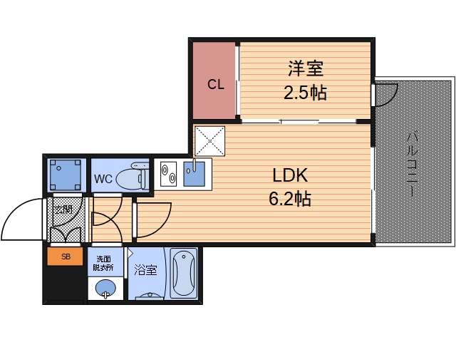 2階の間取り図