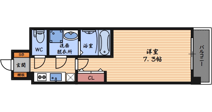 7階の間取り図