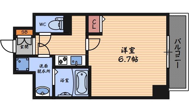 6階の間取り図