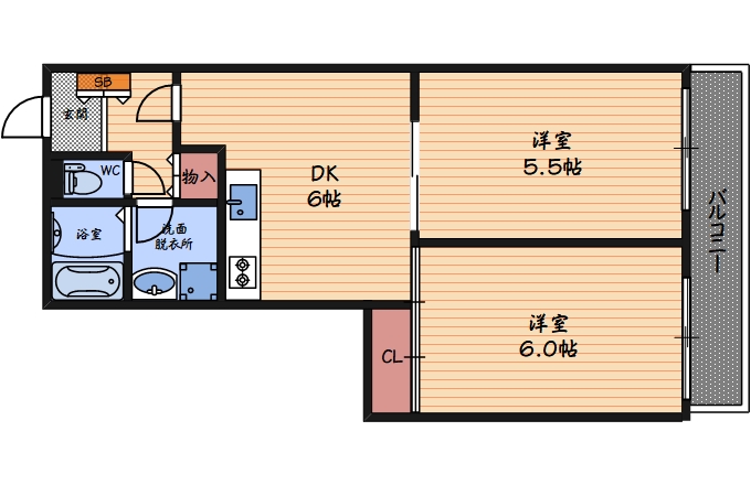 4階の間取り図