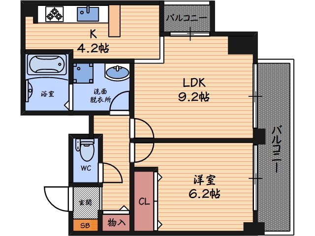 8階の間取り図