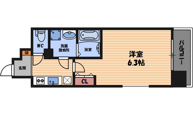 4階の間取り図