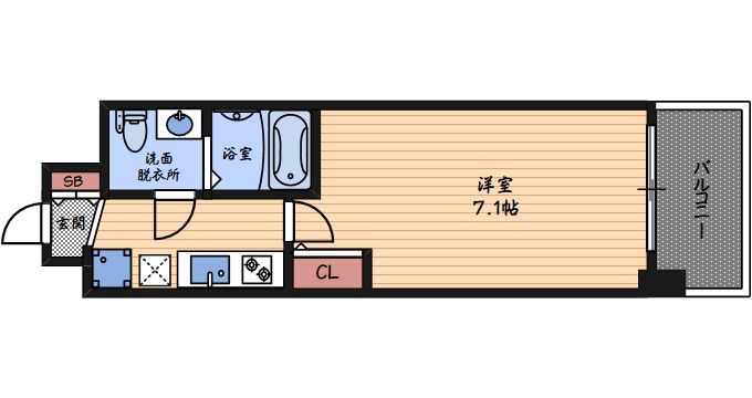 2階の間取り図