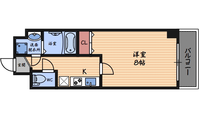 8階の間取り図