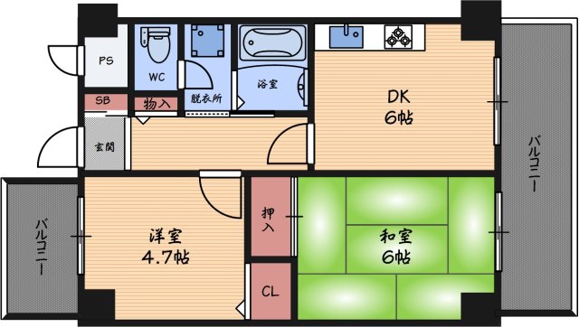 8階の間取り図