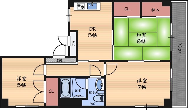 7階の間取り図