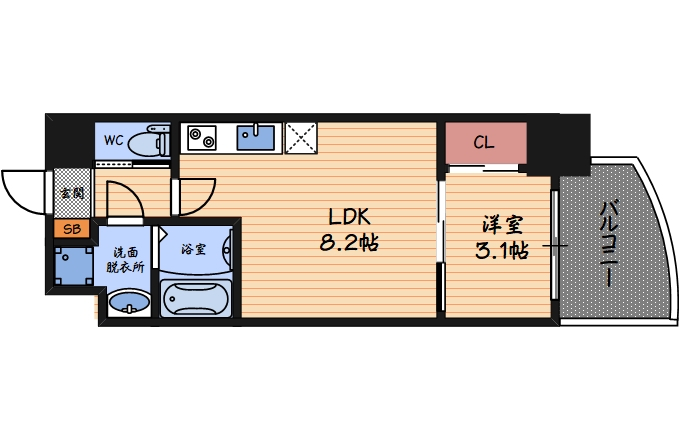 2階の間取り図