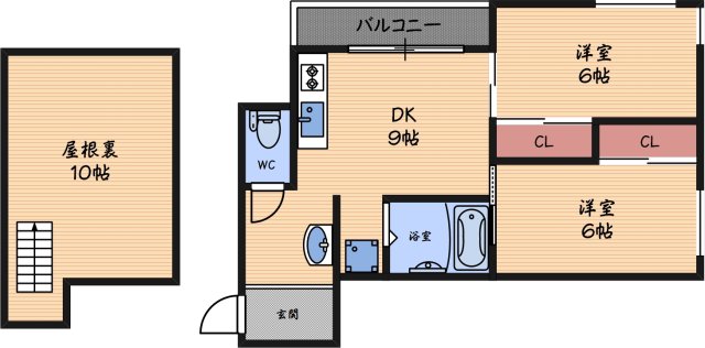 4階の間取り図