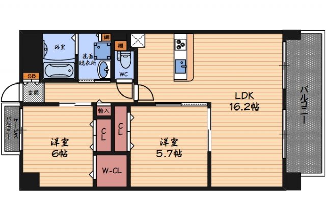 3階の間取り図