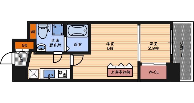 6階の間取り図