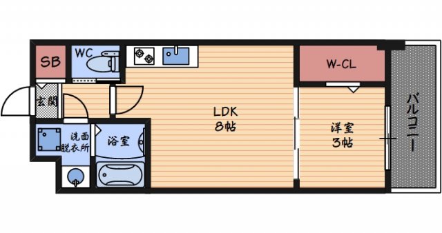 6階の間取り図