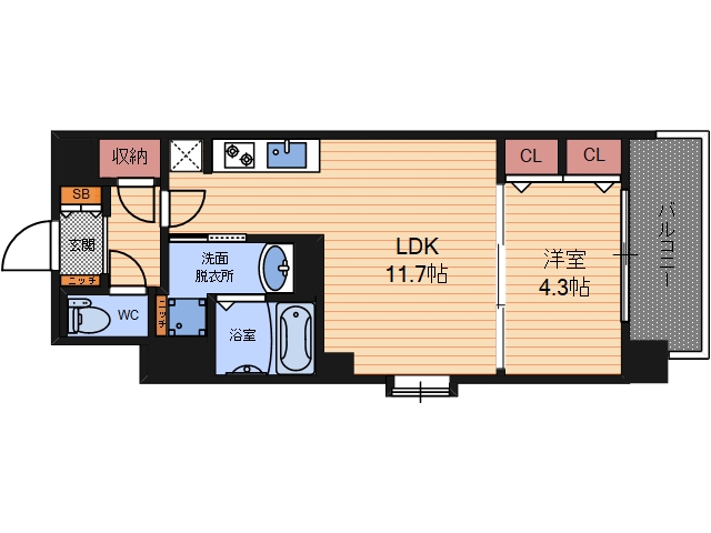 7階の間取り図