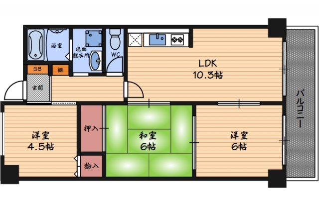 7階の間取り図