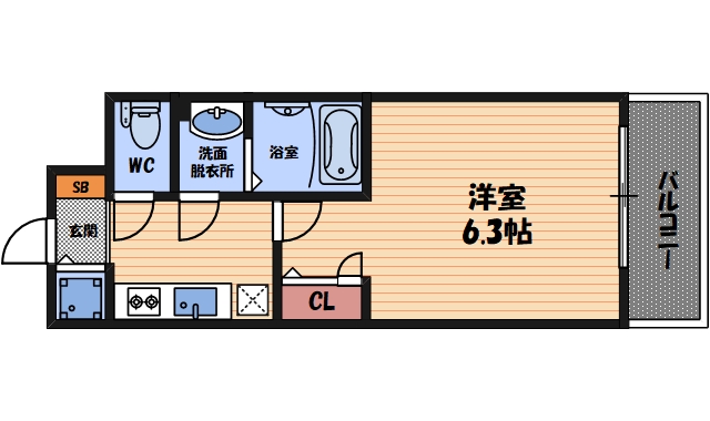 8階の間取り図