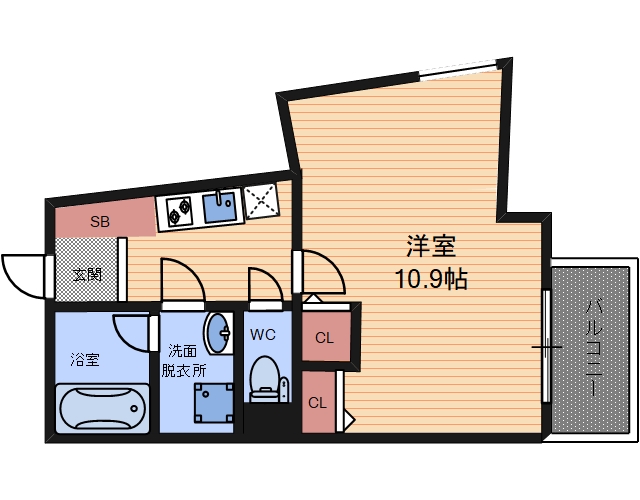 6階の間取り図