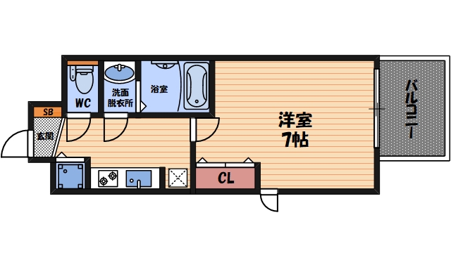 7階の間取り図